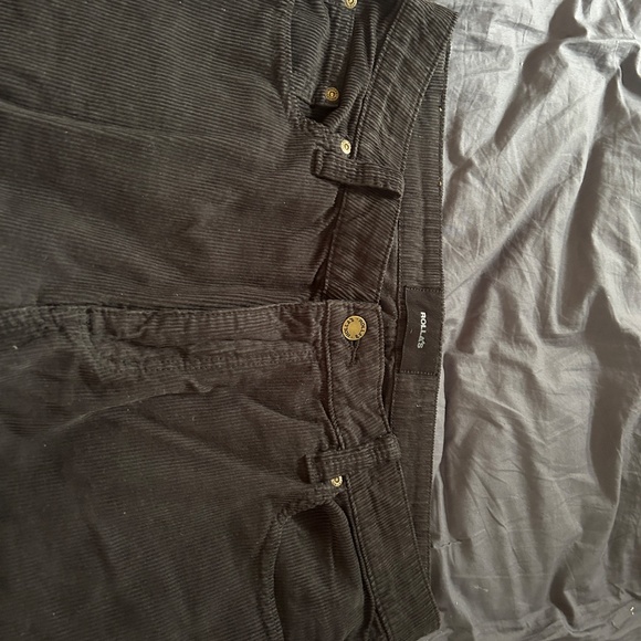 Rollas Relaxo Black Corduroy Pant - Picture 2 of 7
